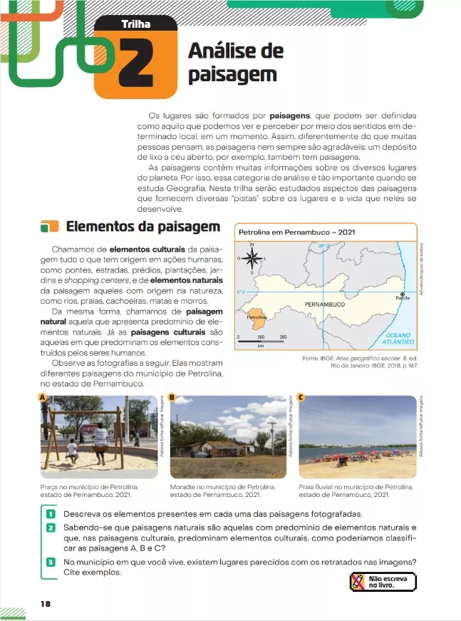 Jornadas Novos Caminhos – Geografia
6º ano, p. 18 – Trilha 2