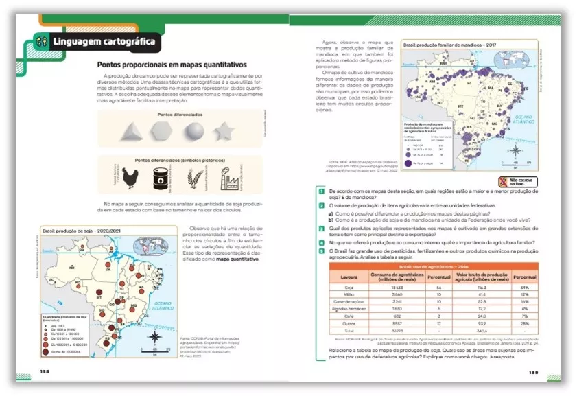 Página Jornadas Geografia 7º ano pag. 138 e 139