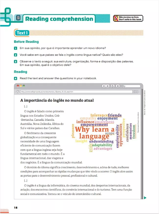 Jornadas Novos Caminhos – Língua Inglesa, 6º ano, p. 18