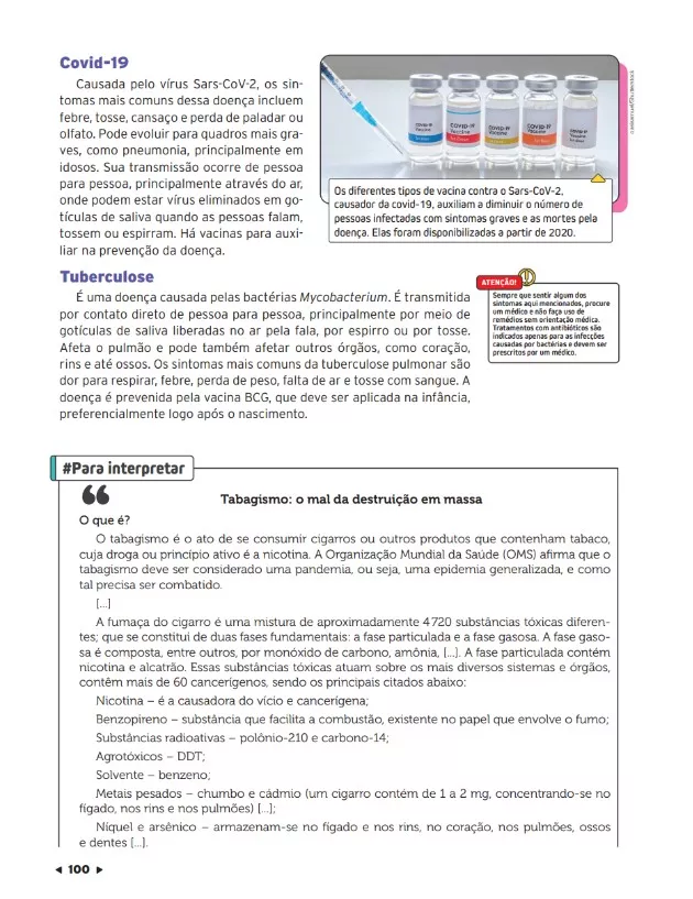 Livro #Sou+Ciências 8º ano pág. 100