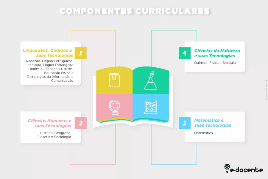 Componentes curriculares presentes no ENEM